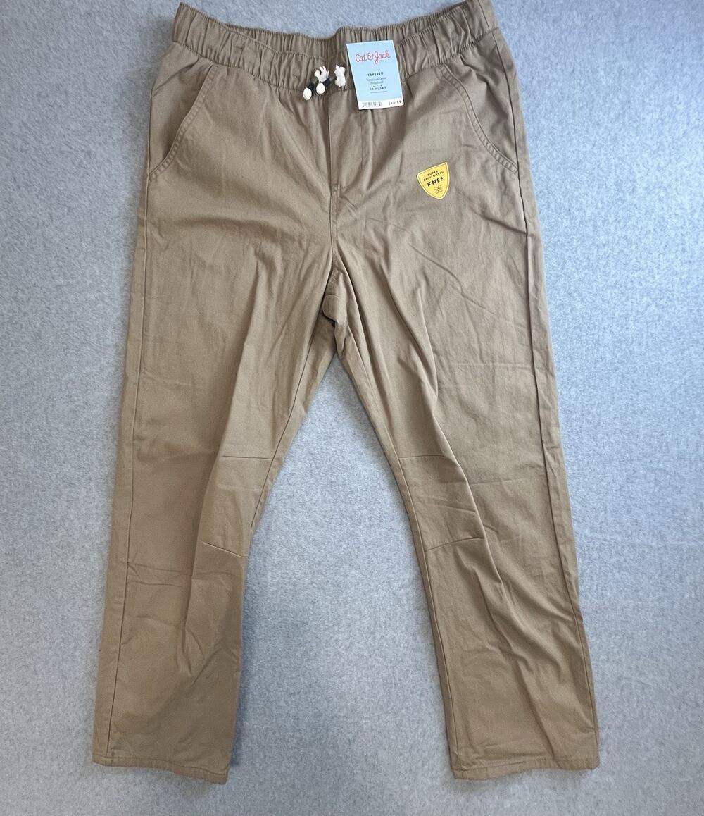 Cat & Jack Tapered Super Reinforced Knee Fully Lined Youth Sz 14 Drawstring